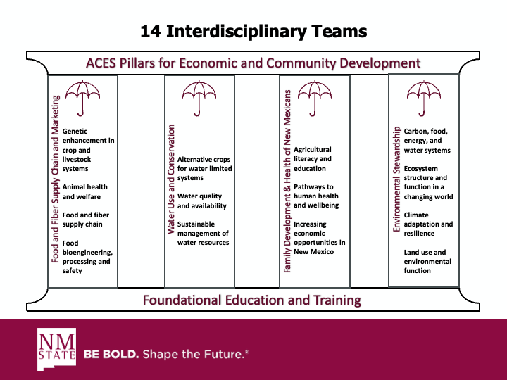 List of umbrella interdisciplinary teams